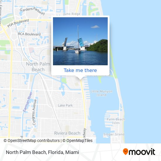 Mapa de North Palm Beach, Florida