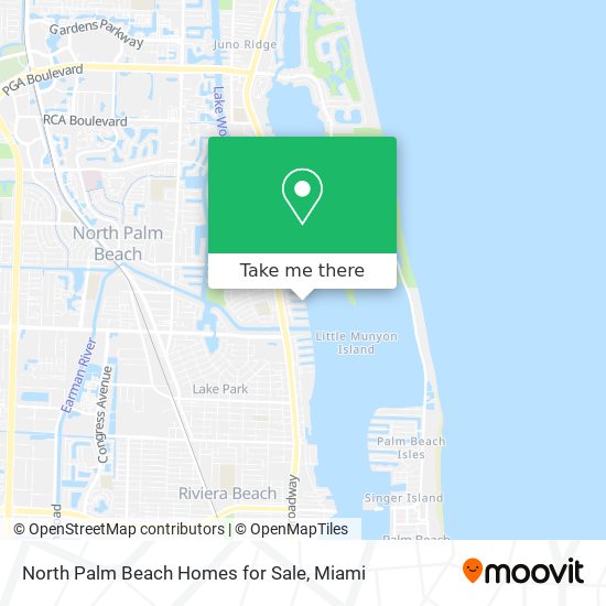 North Palm Beach Homes for Sale map