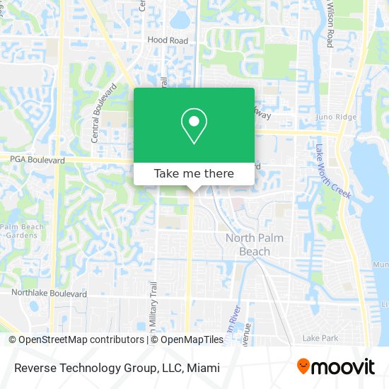 Mapa de Reverse Technology Group, LLC