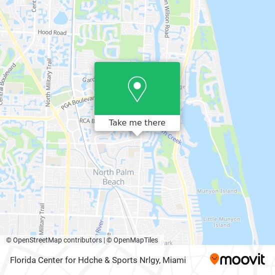 Florida Center for Hdche & Sports Nrlgy map