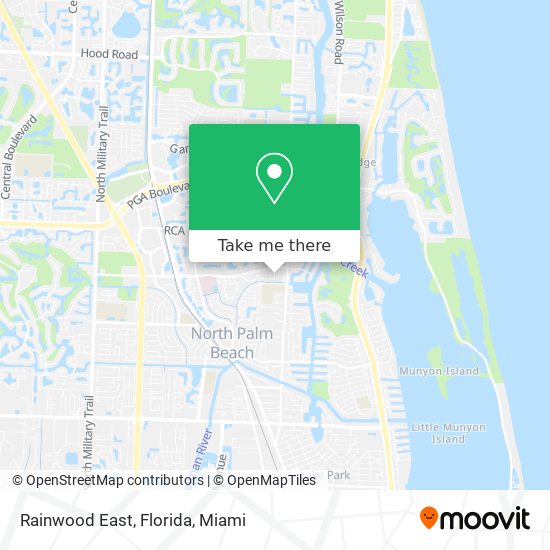 Rainwood East, Florida map