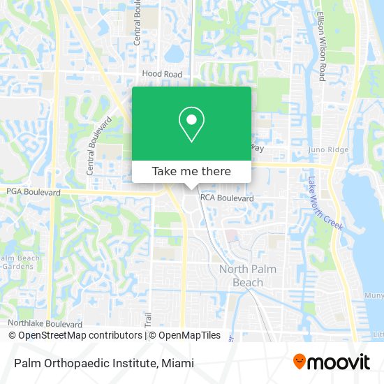 Palm Orthopaedic Institute map