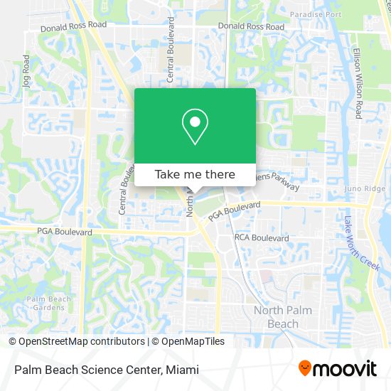 Palm Beach Science Center map