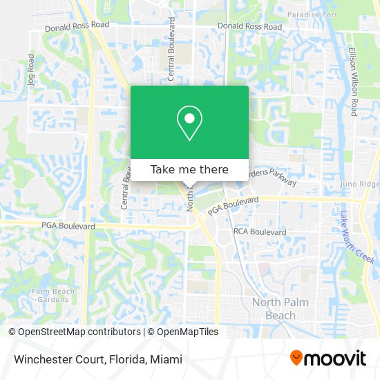 Winchester Court, Florida map