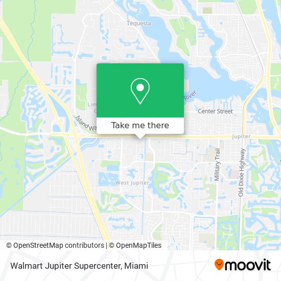 Walmart Jupiter Supercenter map