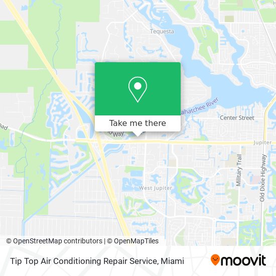 Tip Top Air Conditioning Repair Service map