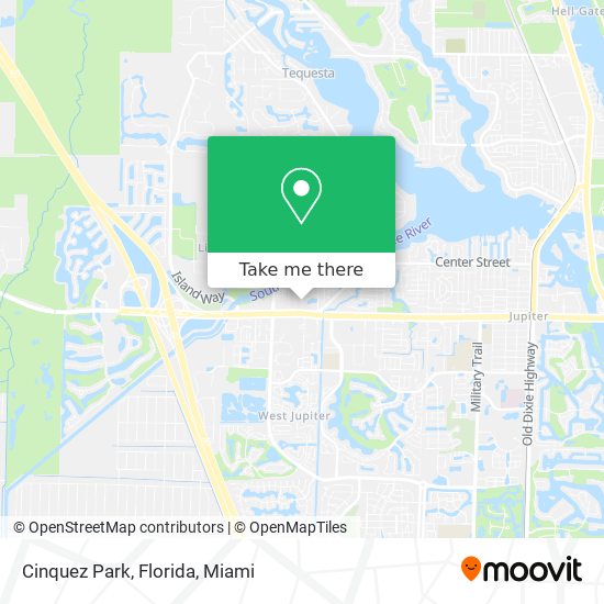 Cinquez Park, Florida map