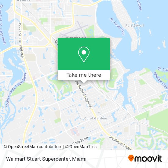 Mapa de Walmart Stuart Supercenter