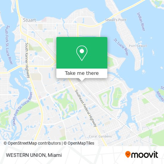 WESTERN UNION map