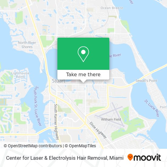 Center for Laser & Electrolysis Hair Removal map