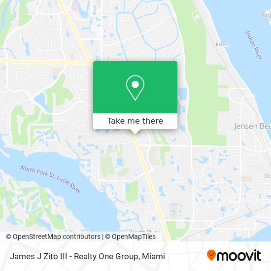 James J Zito III - Realty One Group map