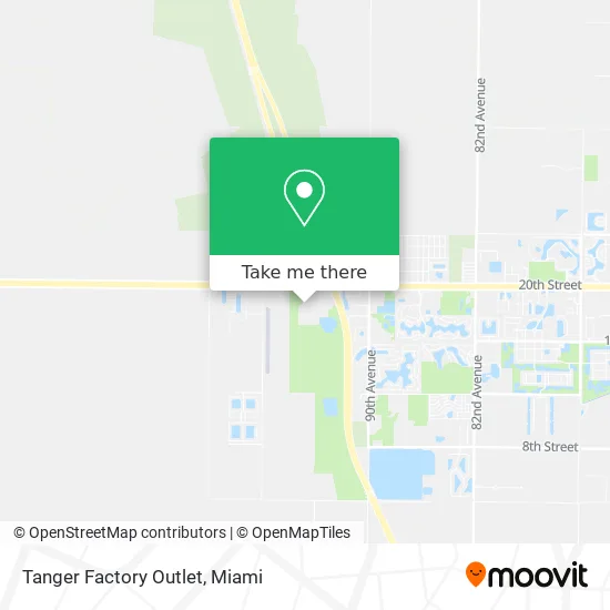 Mapa de Tanger Factory Outlet