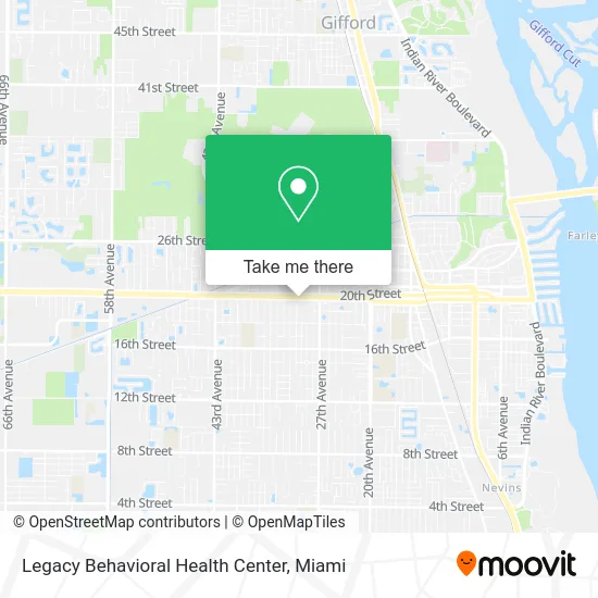 Legacy Behavioral Health Center map