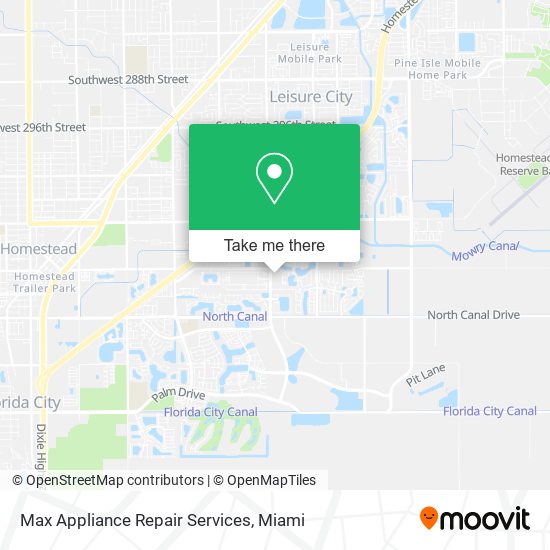 Mapa de Max Appliance Repair Services