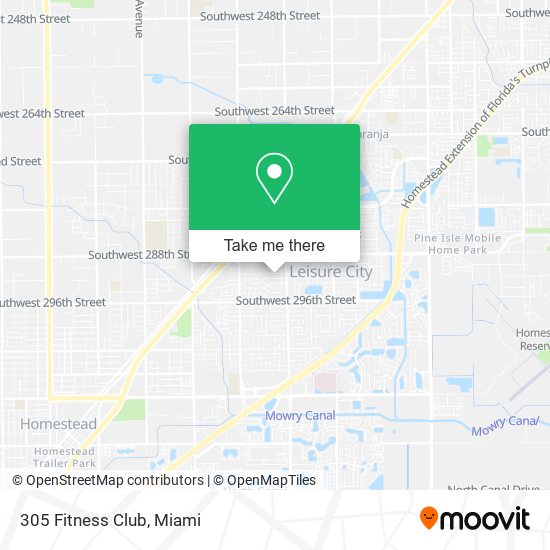 305 Fitness Club map