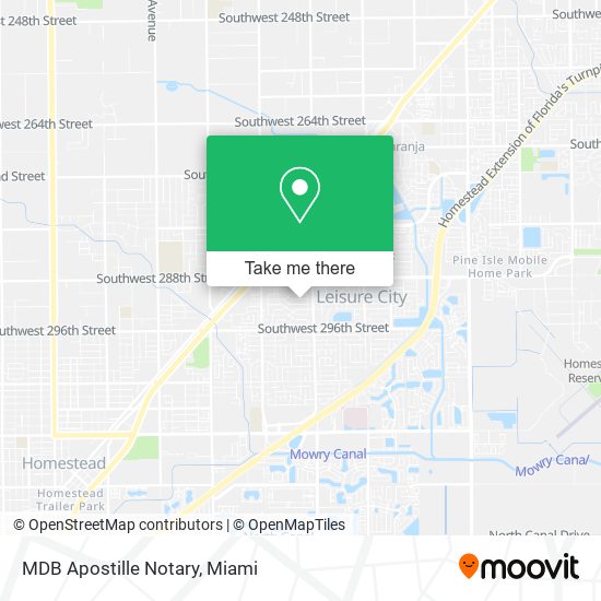 MDB Apostille Notary map