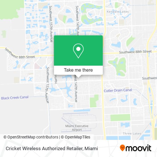 Mapa de Cricket Wireless Authorized Retailer