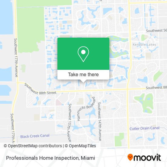 Professionals Home Inspection map