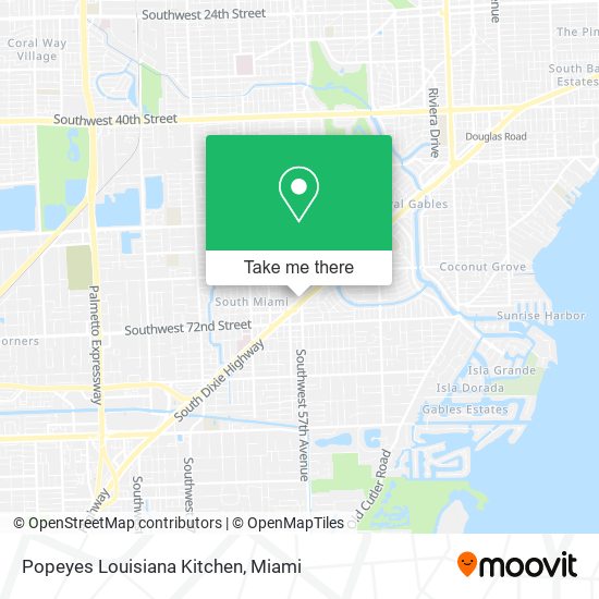 Mapa de Popeyes Louisiana Kitchen