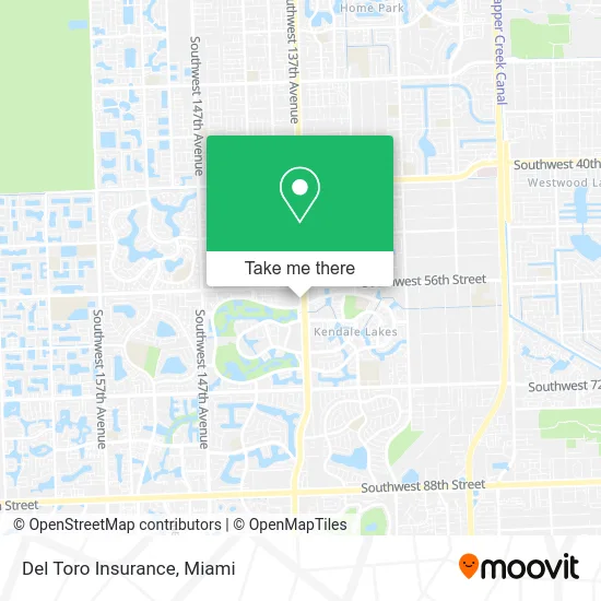 Del Toro Insurance map