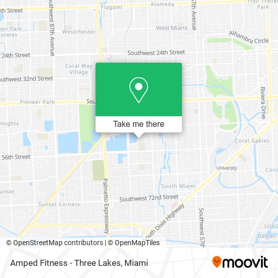 Mapa de Amped Fitness - Three Lakes