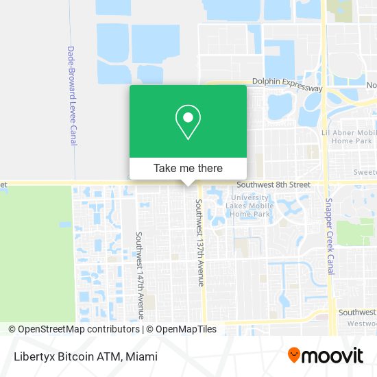 Mapa de Libertyx Bitcoin ATM