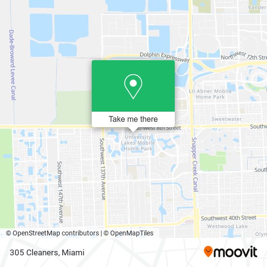 305 Cleaners map