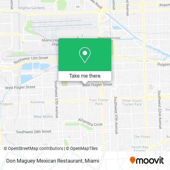 Mapa de Don Maguey Mexican Restaurant