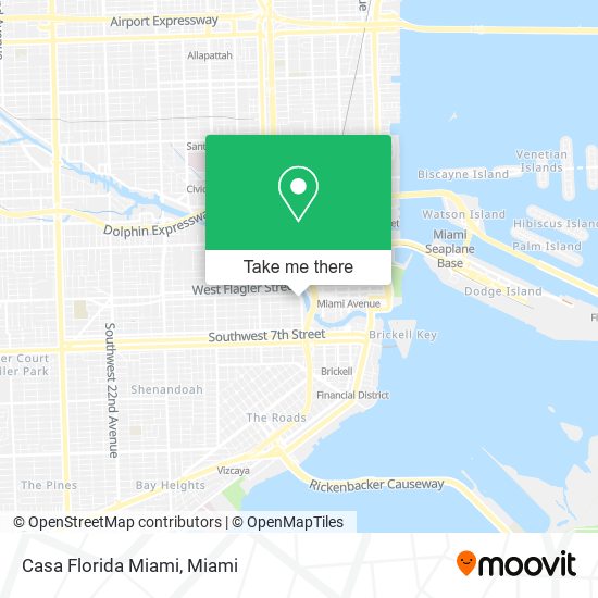 Mapa de Casa Florida Miami