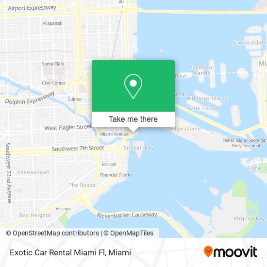 Mapa de Exotic Car Rental Miami Fl
