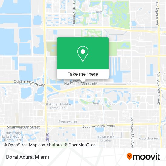 Doral Acura map