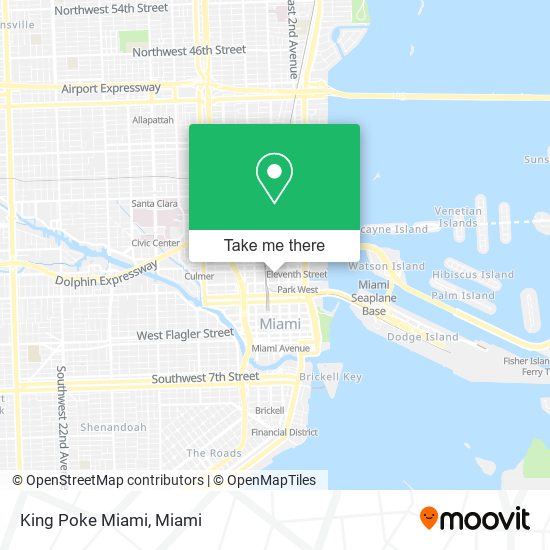 King Poke Miami map