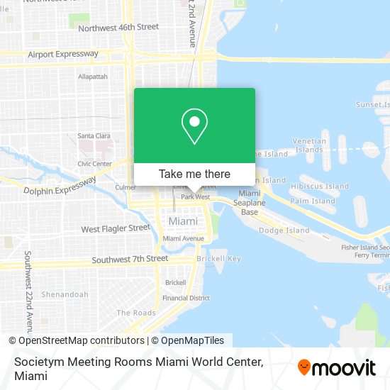 Societym Meeting Rooms Miami World Center map
