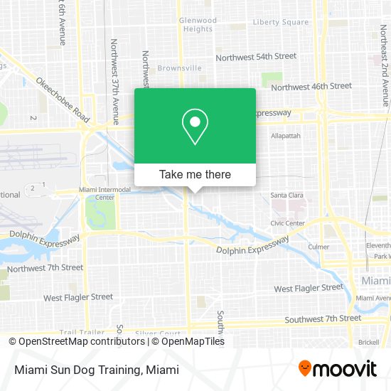 Miami Sun Dog Training map