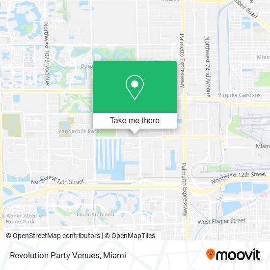 Mapa de Revolution Party Venues