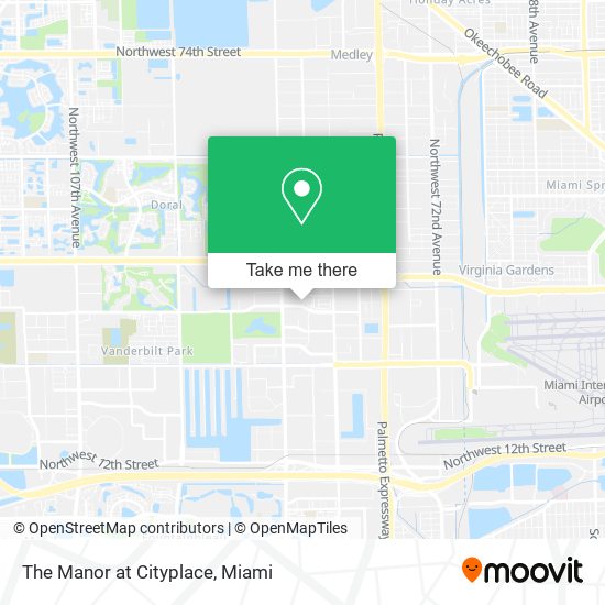 The Manor at Cityplace map