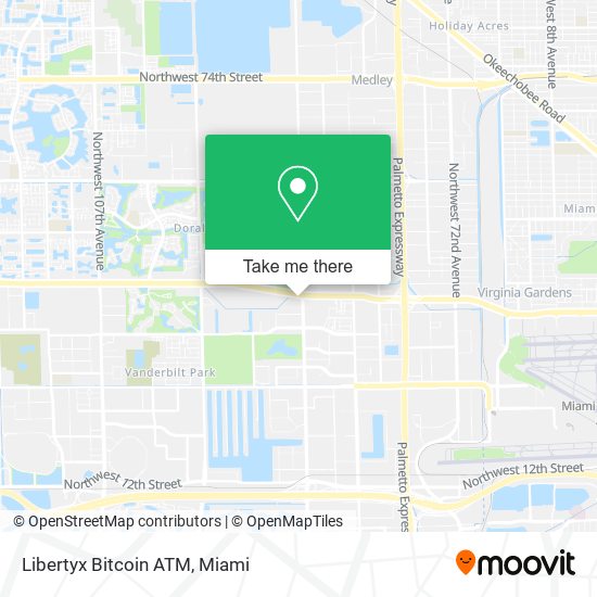 Mapa de Libertyx Bitcoin ATM