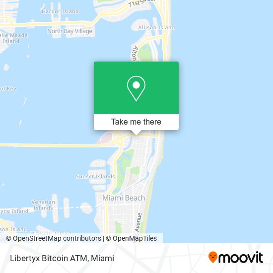 Mapa de Libertyx Bitcoin ATM