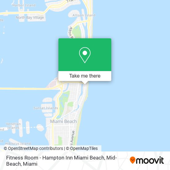 Mapa de Fitness Room - Hampton Inn Miami Beach, Mid-Beach