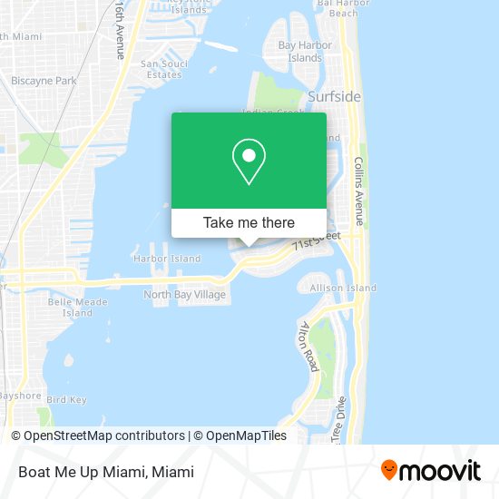 Boat Me Up Miami map