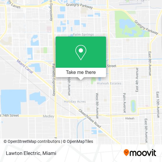 Lawton Electric map