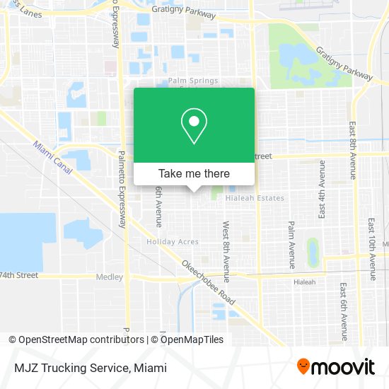 MJZ Trucking Service map