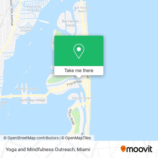 Yoga and Mindfulness Outreach map