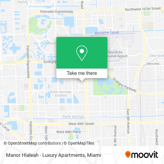 Manor Hialeah - Luxury Apartments map