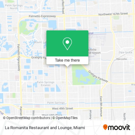 La Romanita Restaurant and Lounge map