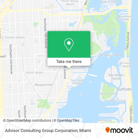 Mapa de Advisor Consulting Group Corporation