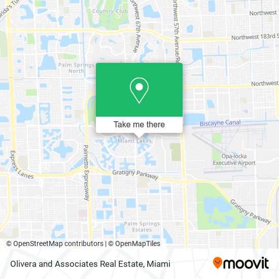 Olivera and Associates Real Estate map