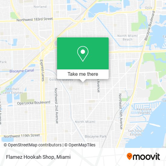 Mapa de Flamez Hookah Shop