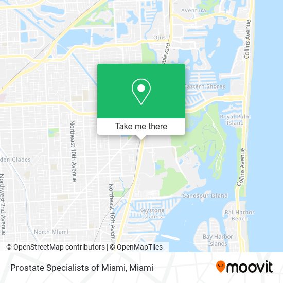 Prostate Specialists of Miami map