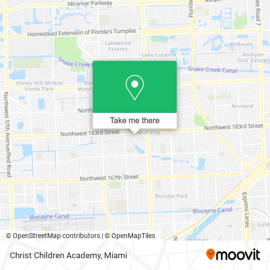 Christ Children Academy map